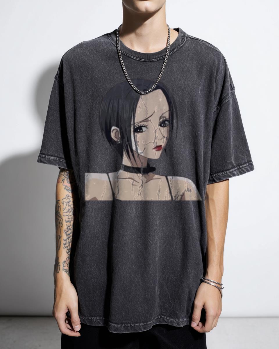 Nana Osaki Punk Goth Anime T-Shirt - 90s Manga Emo Fashion Fan Tee
