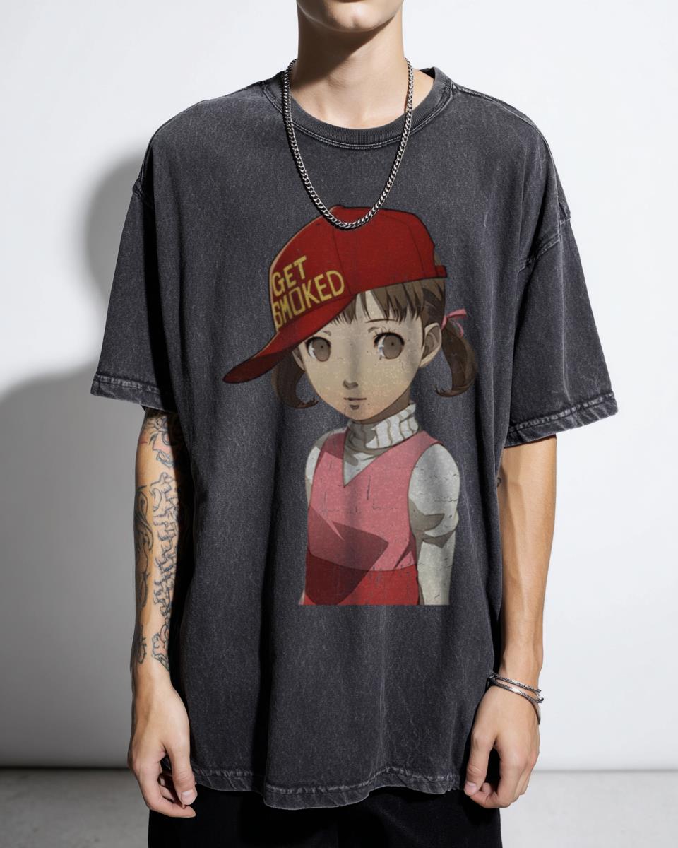 Nanako Persona 4 'Get Smoked' T-Shirt | Anime Gaming Tee