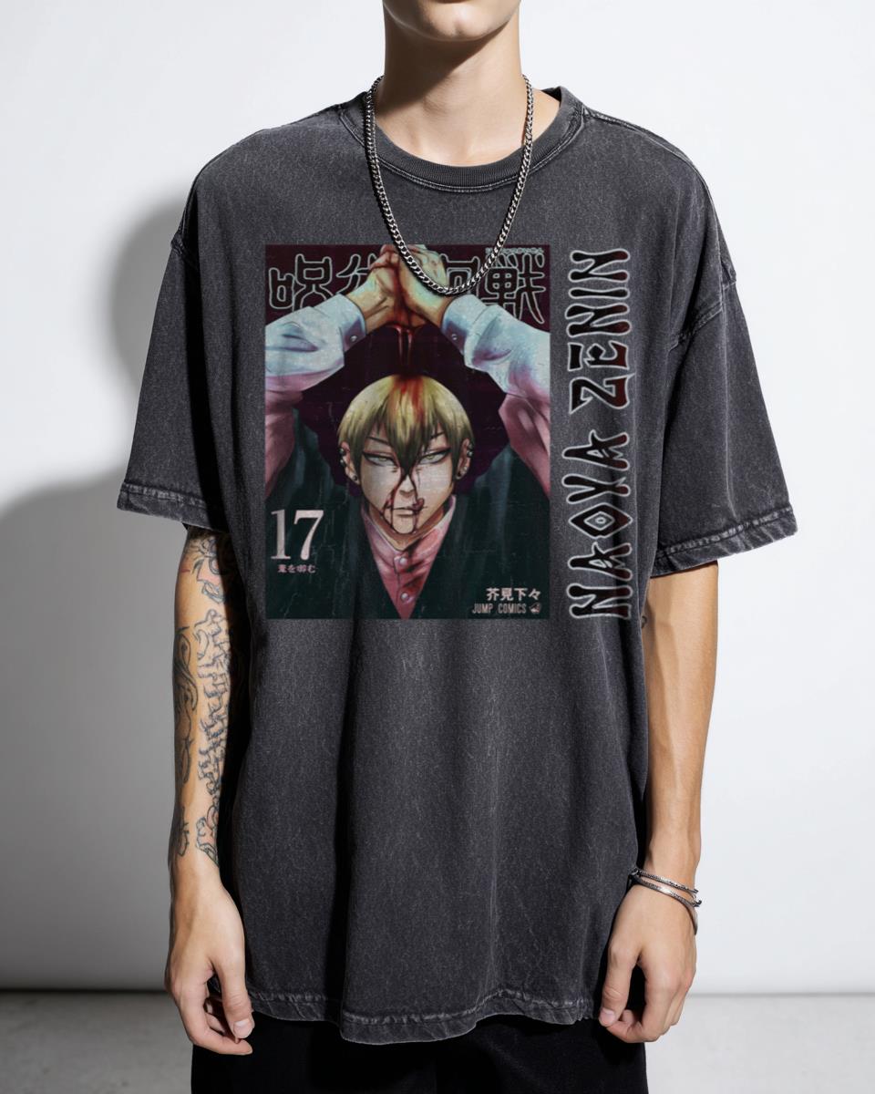 Naoya Zenin Jujutsu Kaisen Cover Re-Draw T-Shirt - Manga Fan Unisex