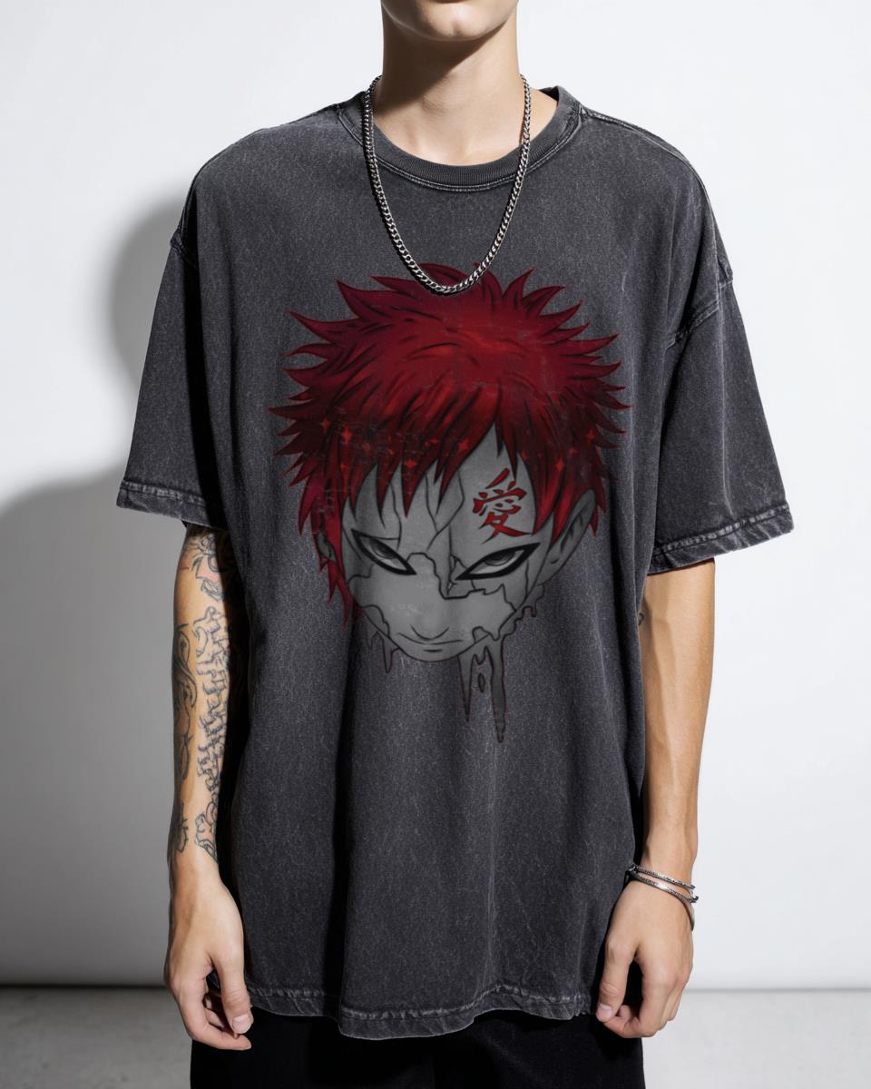 Naruto Gaara of the Desert Anime Manga T-Shirt