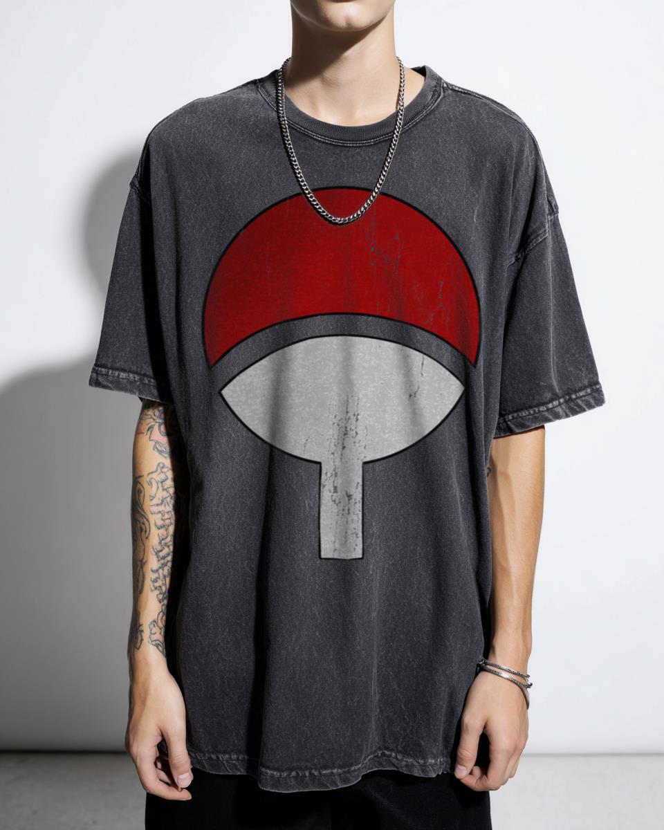 Naruto Sasuke Uchiha Rinnegan Doodle Anime T-Shirt - Uchiha Clan Manga Fan Apparel