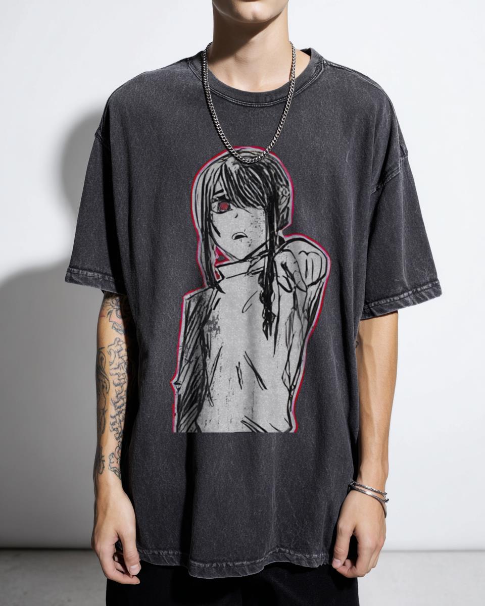 Nayuta Recreated Image Chainsaw Man Anime Tee