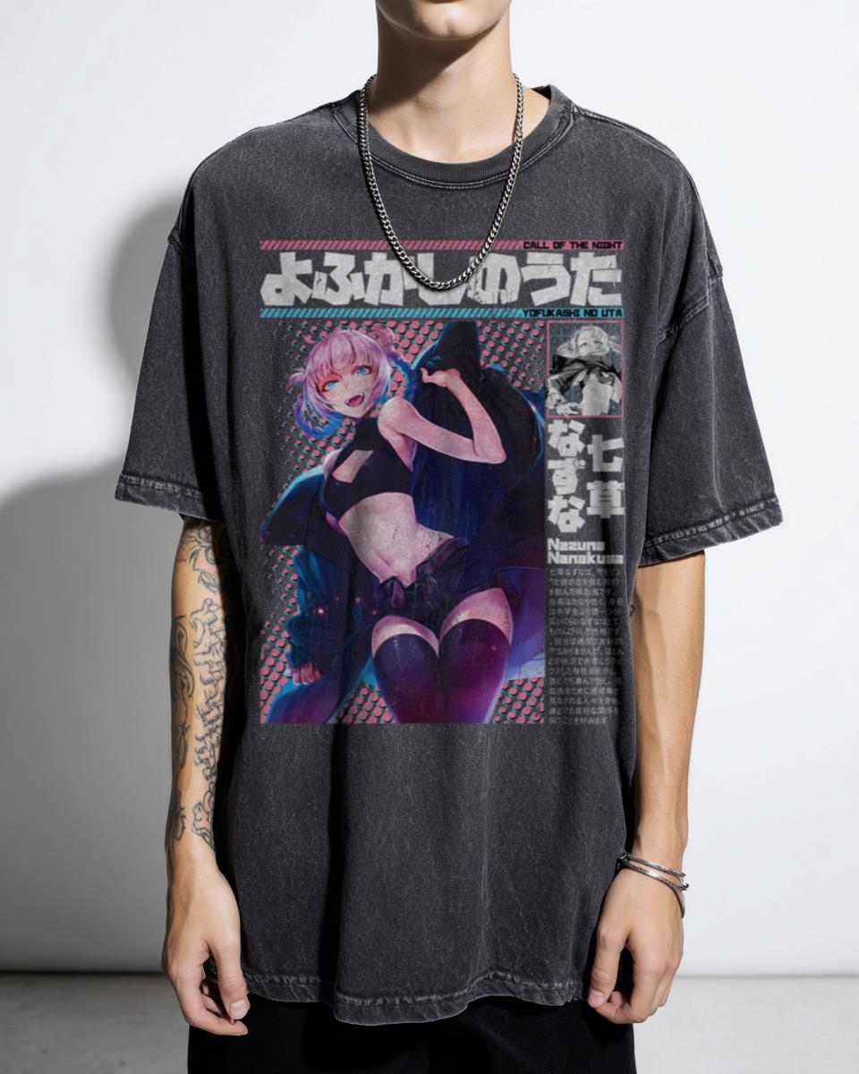 Nazuna Nanakusa Call Of The Night Anime T-Shirt - Yofukashi No Uta Solo Character Design