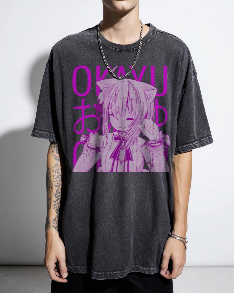 Nekomata Okayu Idol Hololive VTuber Anime T-Shirt - Hololive Gamers Fan Merch
