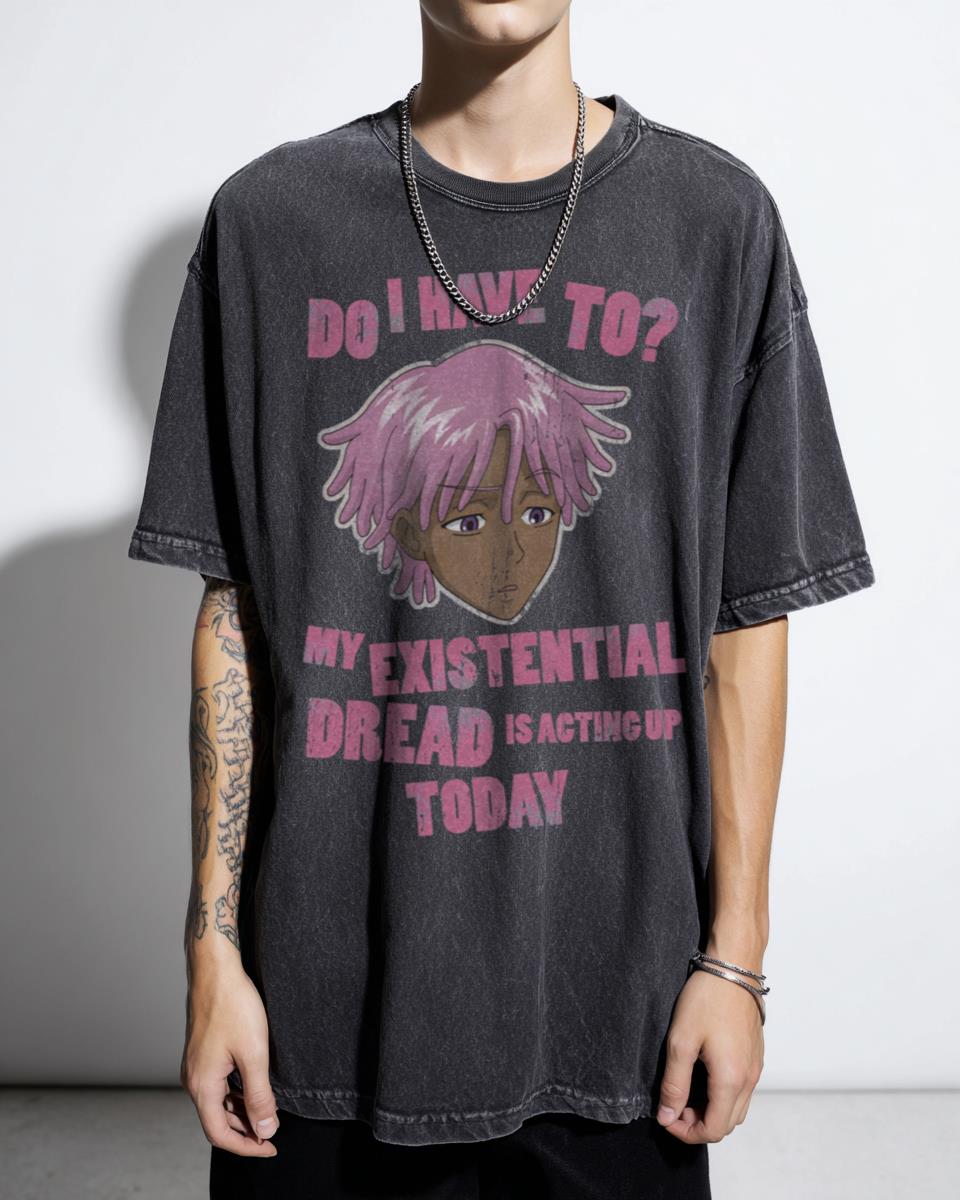 Neo Yokio Existential Dread Anime Emo T-Shirt - Jaden Smith Kaz Kaan Fan Tee Unisex