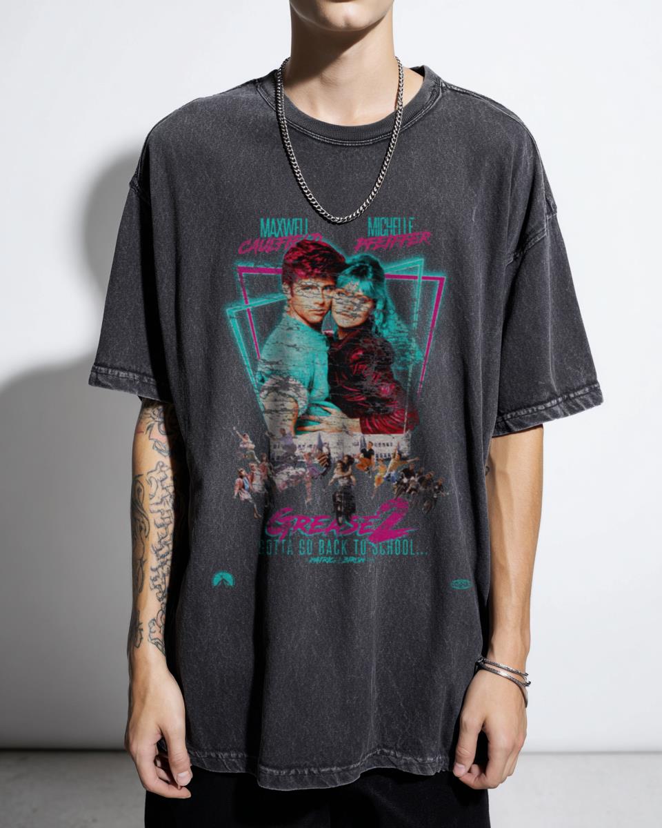 Neon 80's GREASE 2 Cult Musical T-Shirt