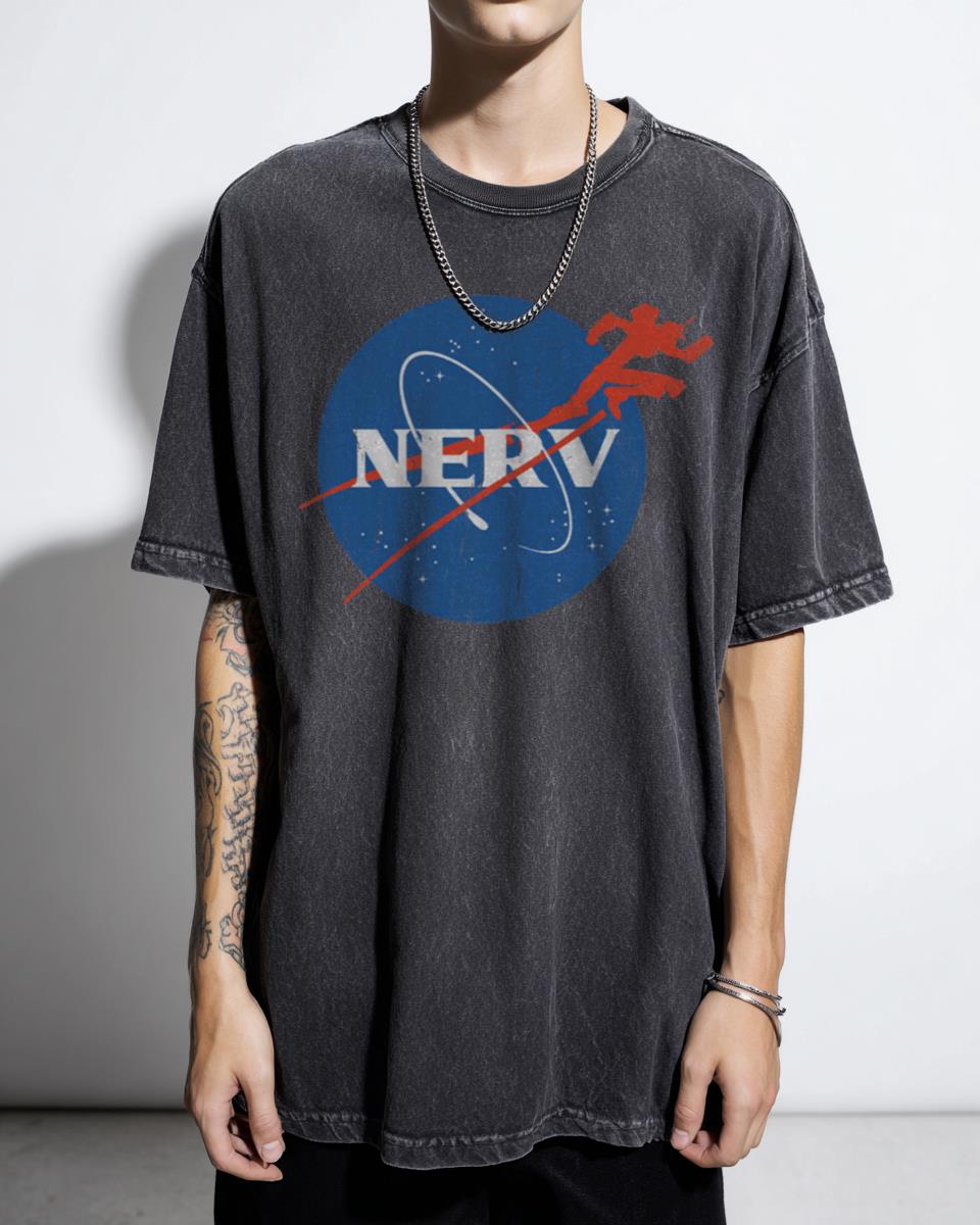 Nerve Aeronautics Acidwash Tee | Neon Genesis Evangelion Anime