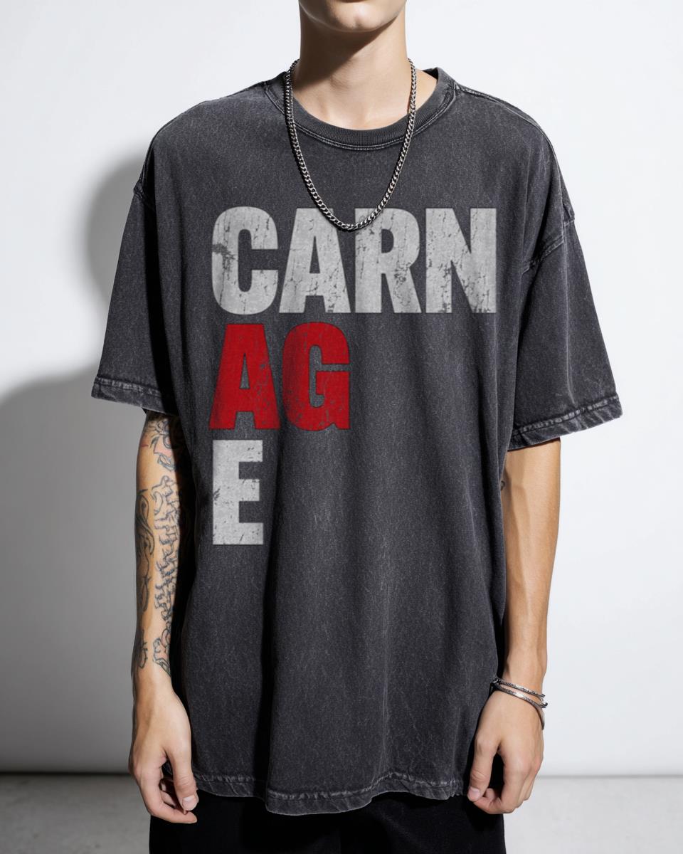 Nick Cave Warren Ellis Carnage Acidwash Tee | Music Fan Shirt