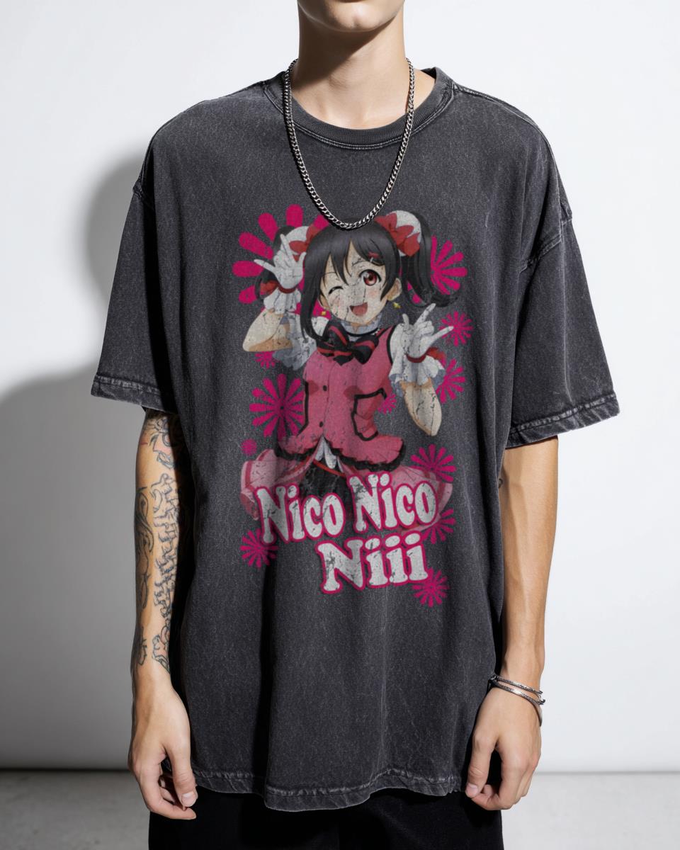 Nico Nico Nii T-Shirt | Love Live Anime Nico Yazawa Fan Art