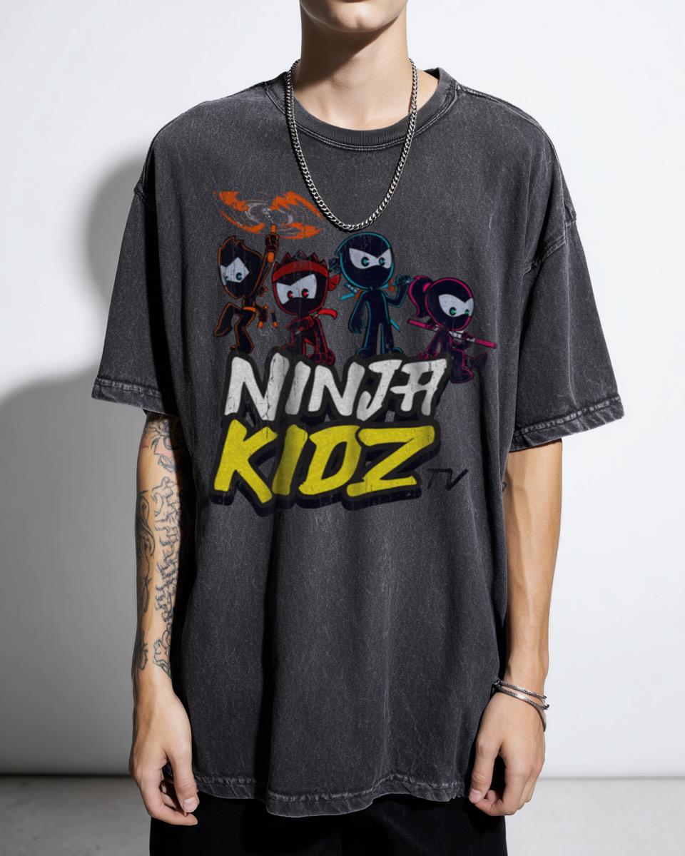 Ninja Kidz Cartoon Ninjaz T-Shirt - YouTube Channel Kids Apparel
