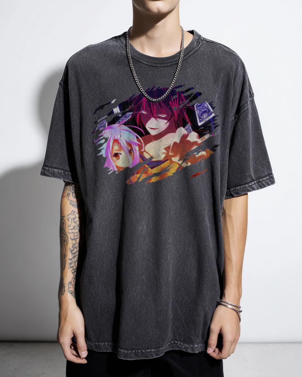 No Game No Life Shiro & Sora Anime T-Shirt - NGNL Manga Fan Unisex