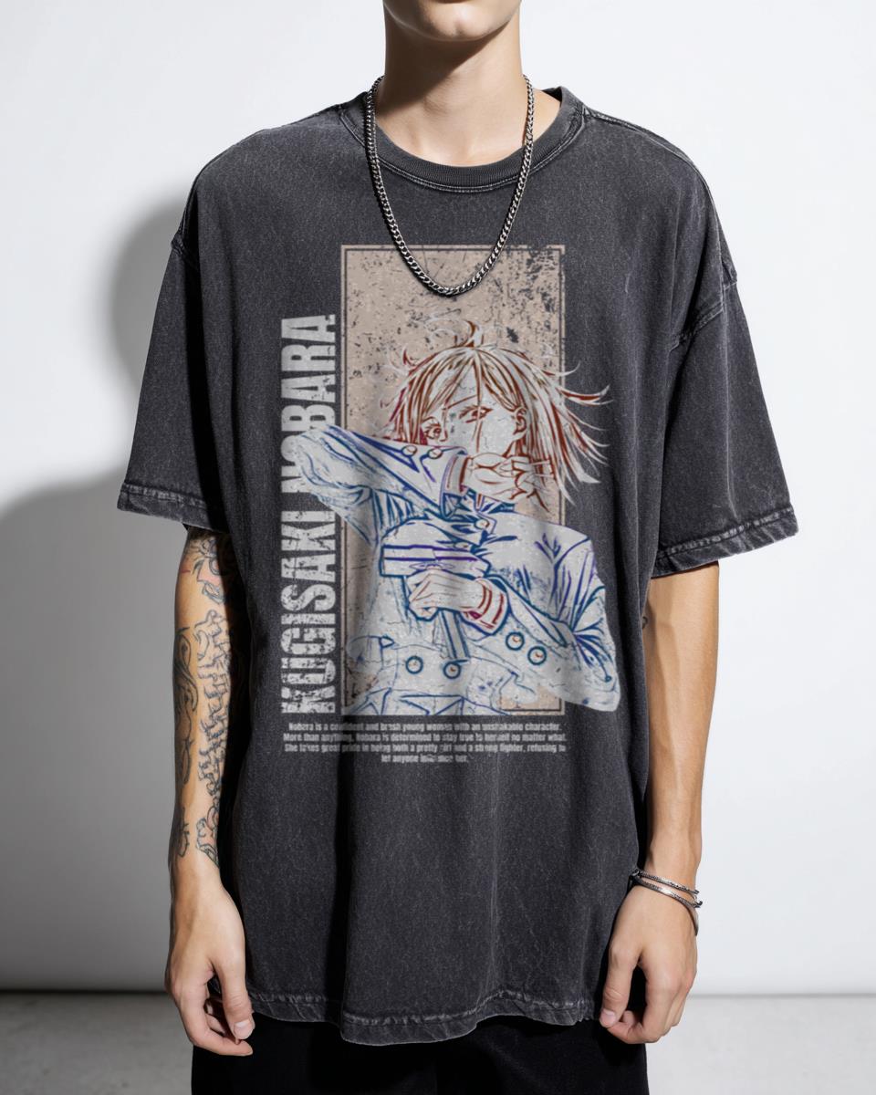 Nobara Kugisaki Cursed Straw Doll Technique Anime T-Shirt - Jujutsu Kaisen Waifu Fan