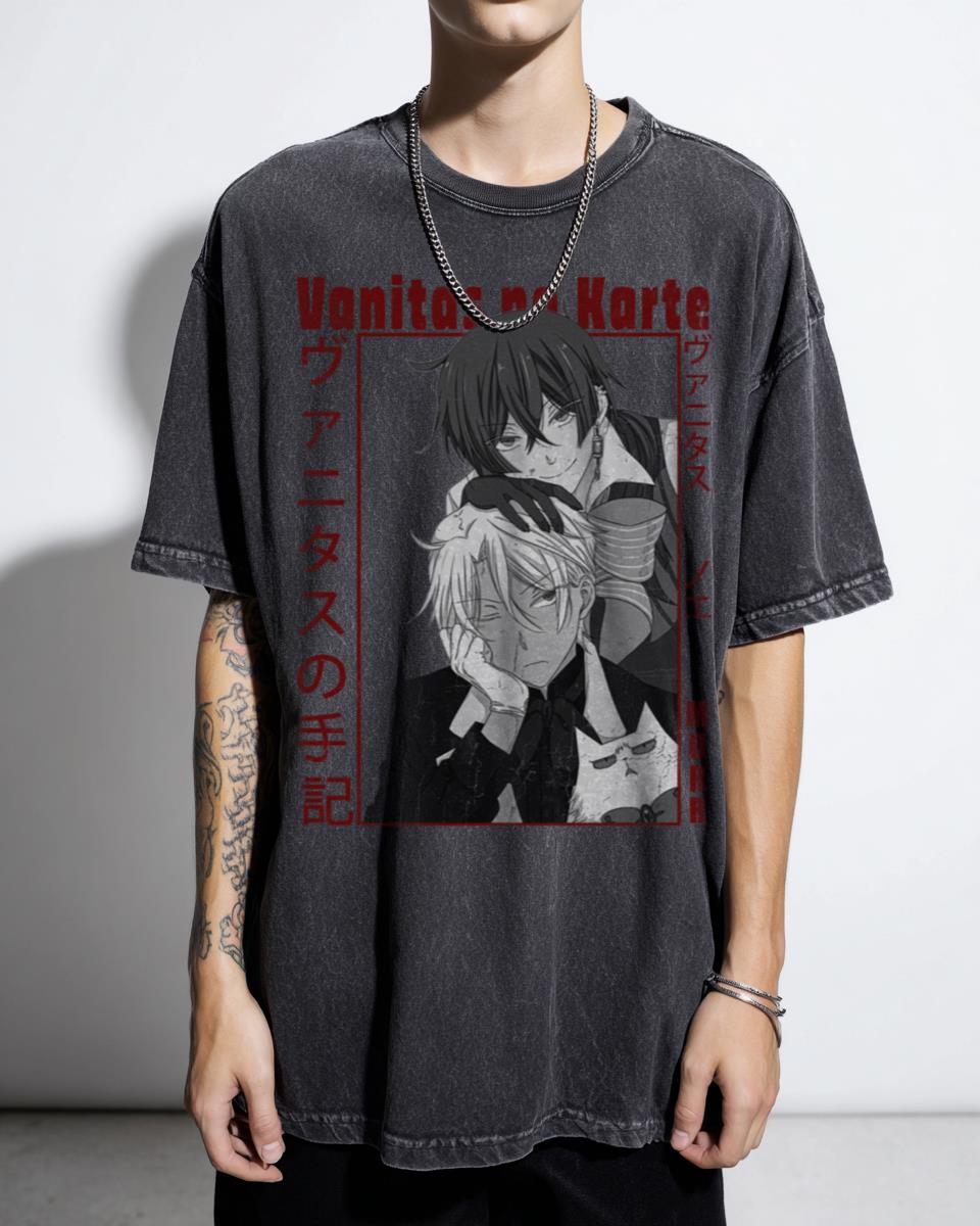 Noe Vanitas & Murr Vanitas no Karte Anime T-Shirt - Japanese Manga Otaku Apparel