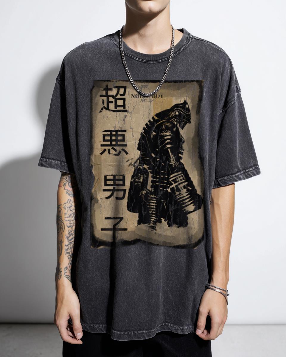 Noisy Boy Real Steel Japanese Kanji T-Shirt - Robot Boxing Sci-Fi Art