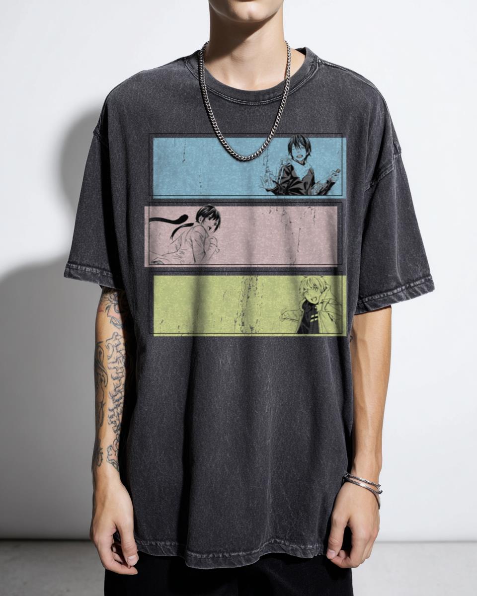 Noragami OT3 Yato Hiyori Yukine Anime T-Shirt - Manga Fan God of Calamity Unisex