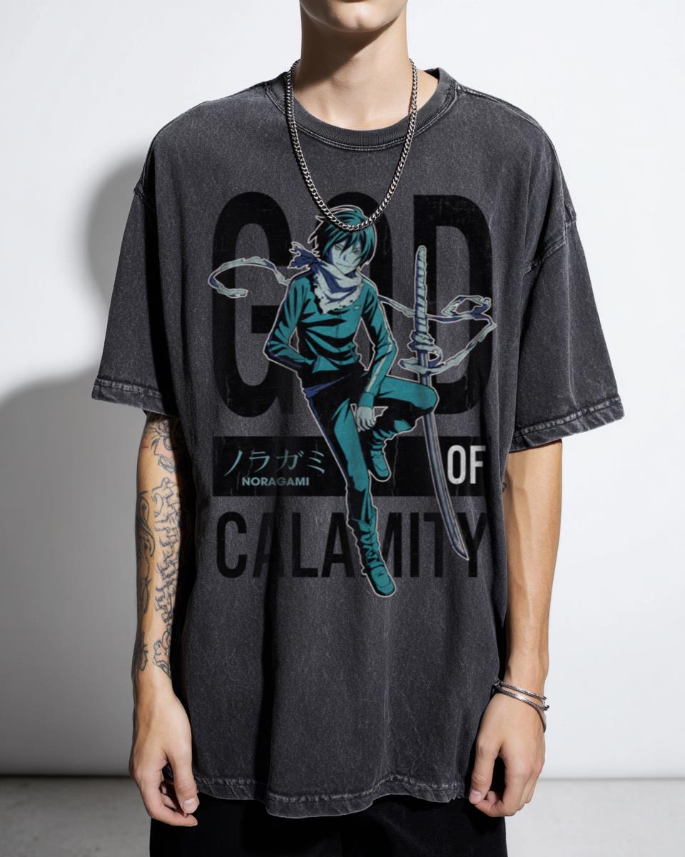 Noragami Yato God of Calamity Anime Art T-Shirt - Manga Fan Gift
