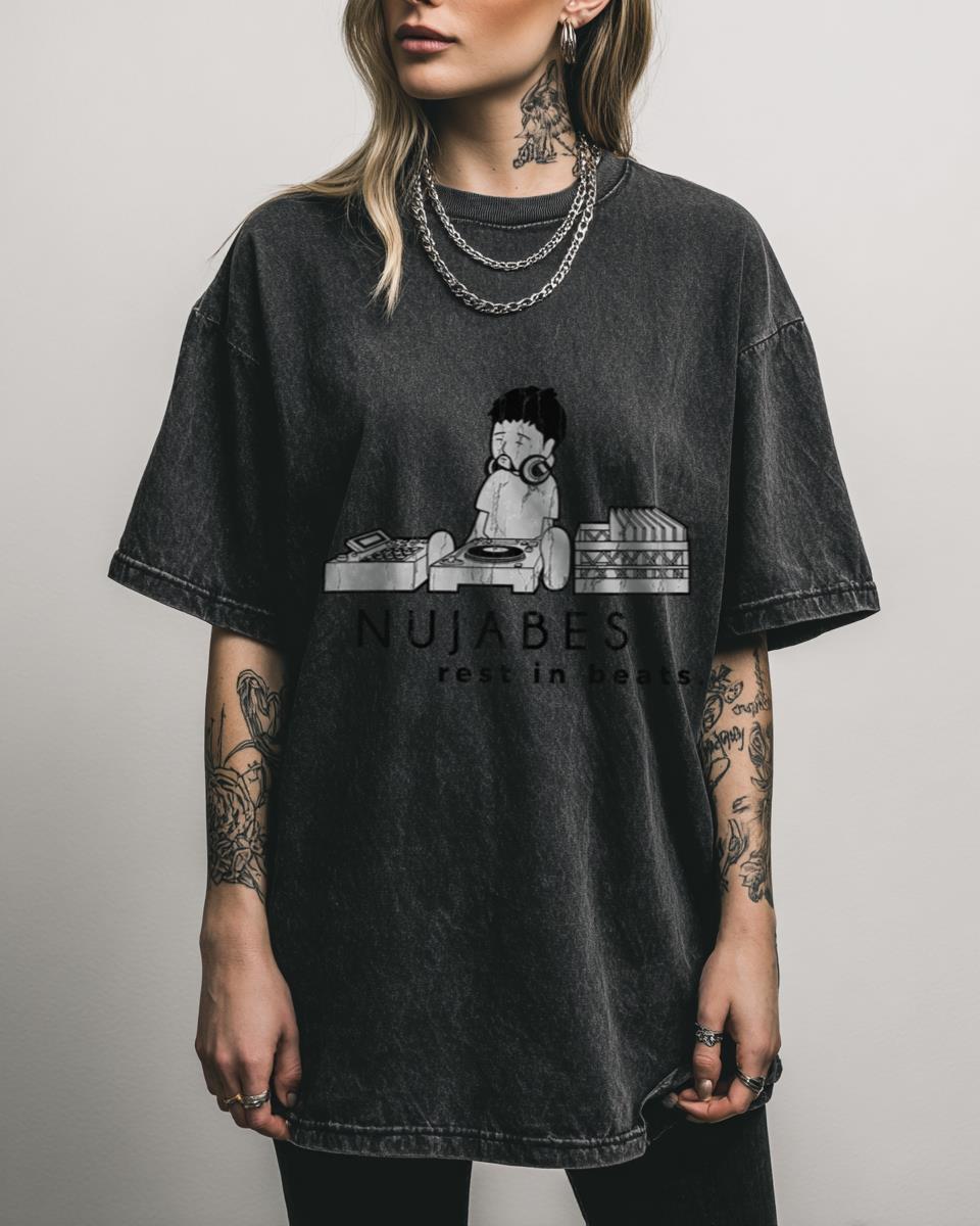 Nujabes ‘Rest in Beats’ Samurai Champloo T-Shirt – Chillhop Anime Tribute