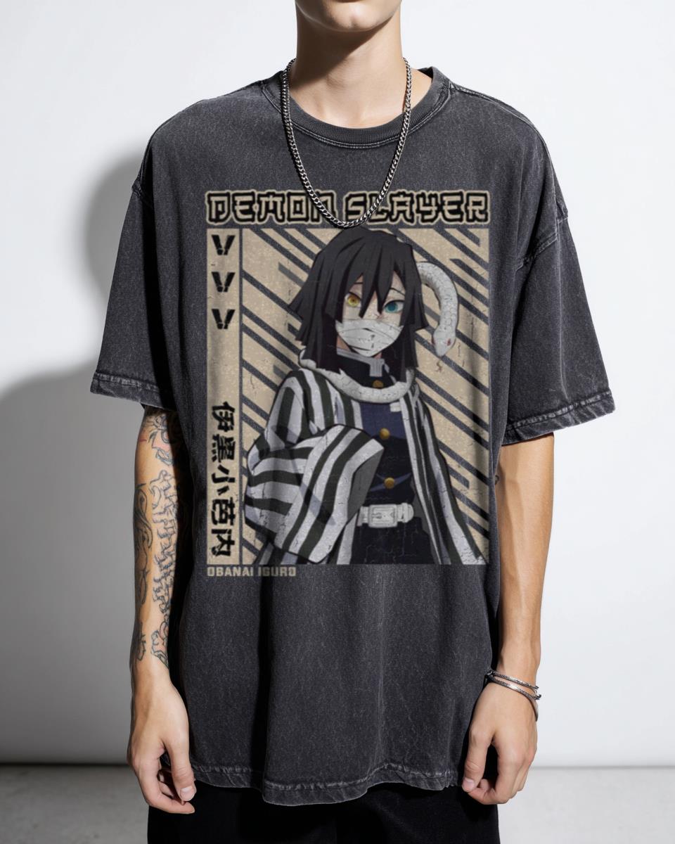Obanai Iguro Kimetsu no Yaiba Anime T-Shirt - Demon Slayer Fanart