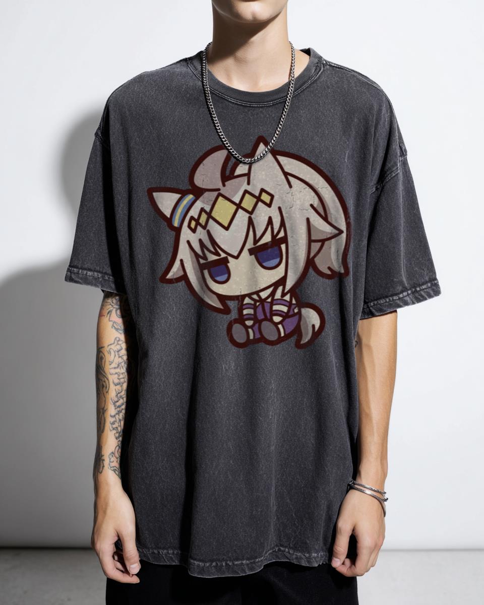 Oguri Cap Chibi Doll Uma Musume Anime T-Shirt - Cinderella Gray Fanmade