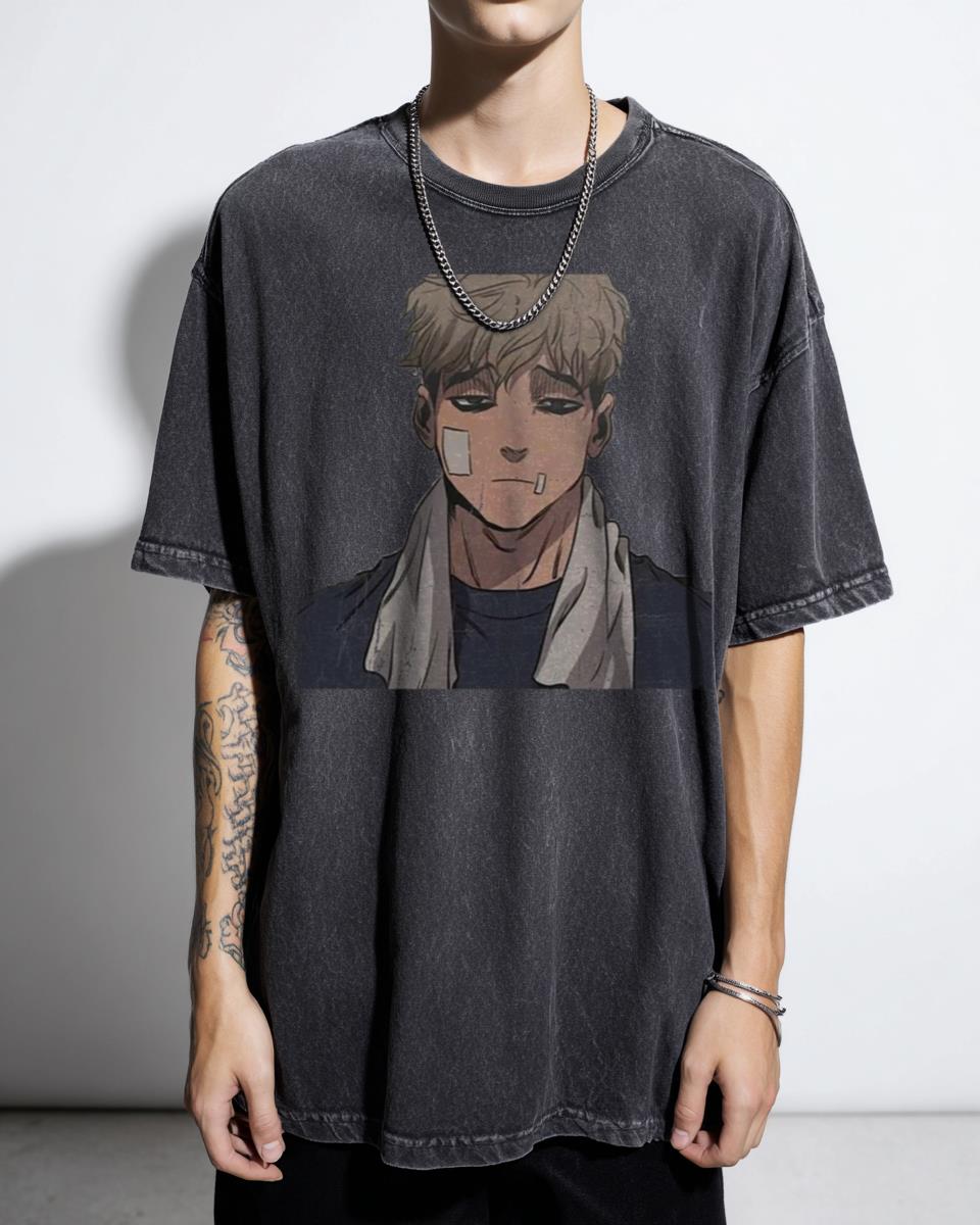 Oh Sangwoo Killing Stalking Manhwa T-Shirt - Korean Manga Bara Anime Tee