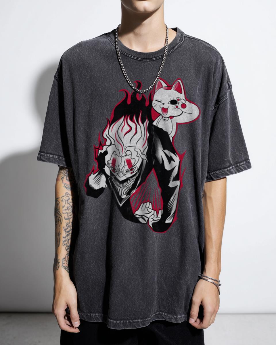 Okarun Turbo Granny Dandadan Anime T-Shirt - Neko Cat Manga Shounen Unisex