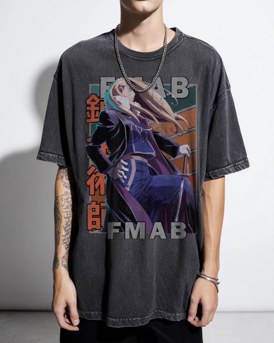 Olivier Mira Armstrong Fullmetal Alchemist Brotherhood T-Shirt - Retro Anime