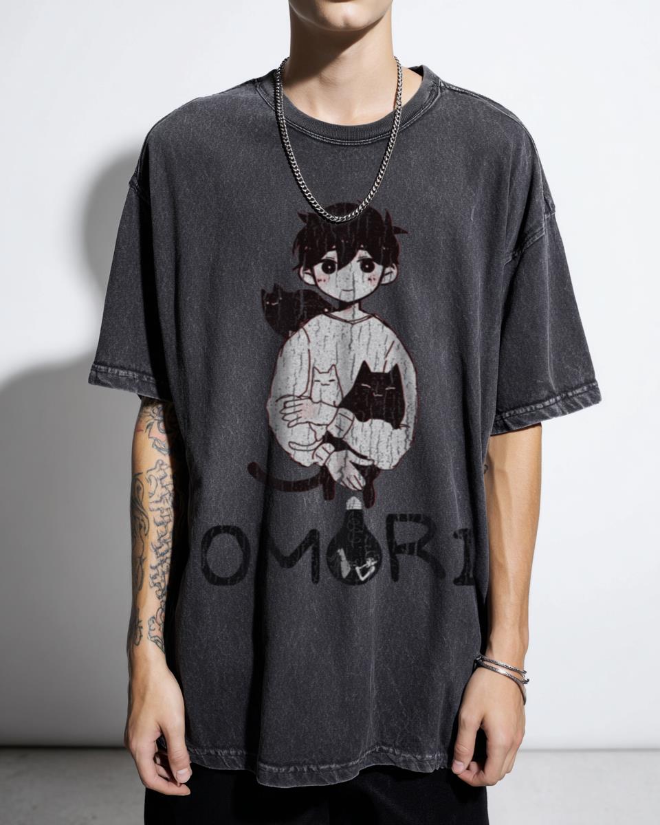 Omori RPG Game T-Shirt | Omocat Fan Video Game Art