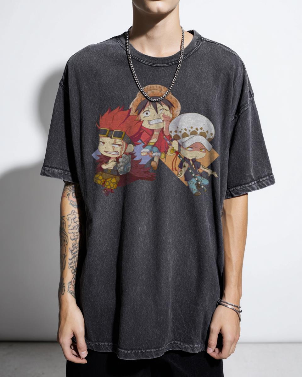 One Piece Eustass Captain Kid Manga Anime Art T-Shirt - Straw Hat Pirates Fan Unisex