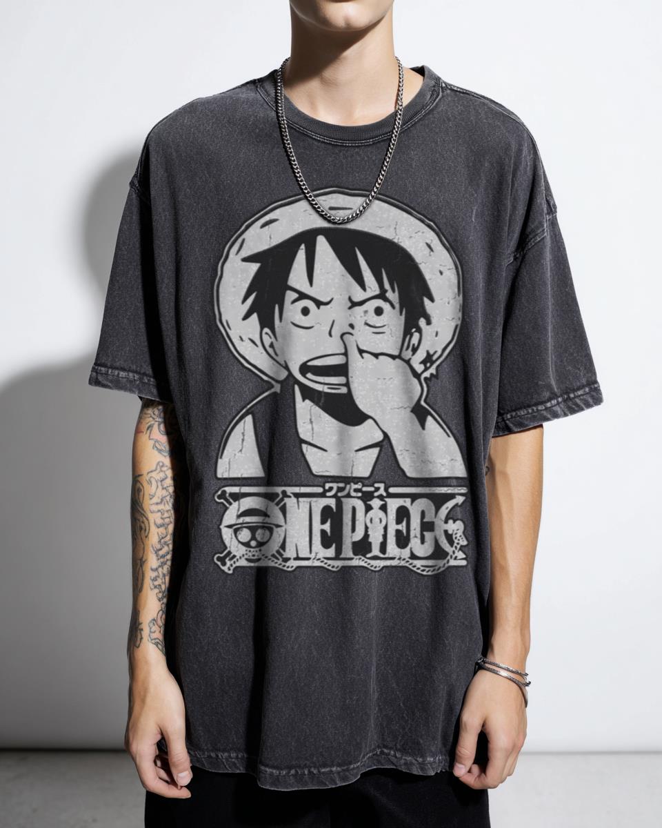 One Piece Freak Luffy Sun God Nika T-Shirt - Gear 5 Anime Fan Art