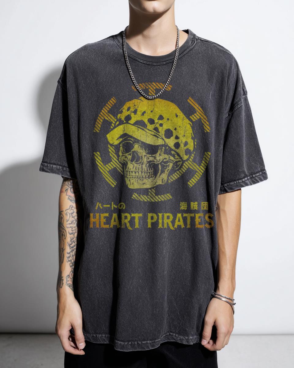 One Piece Heart Pirates Anime T-Shirt - Trafalgar Law Fan Apparel