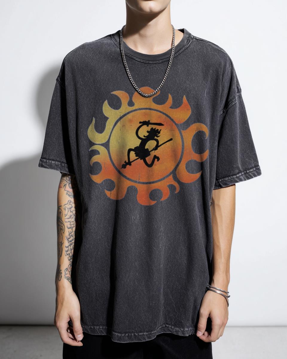 One Piece Nika Sun God T-Shirt | Luffy Gear 5 Anime Fan Art