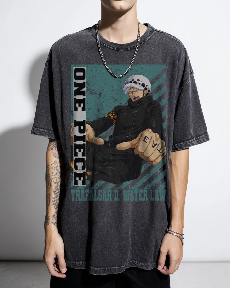 One Piece Trafalgar Law Anime Manga T-Shirt - Pirate Surgeon of Death Fan Tee