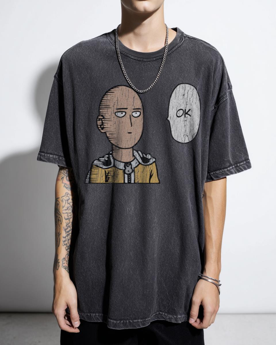 One-Punch Man Fubuki Acidwash T-Shirt | Anime Fan Tee