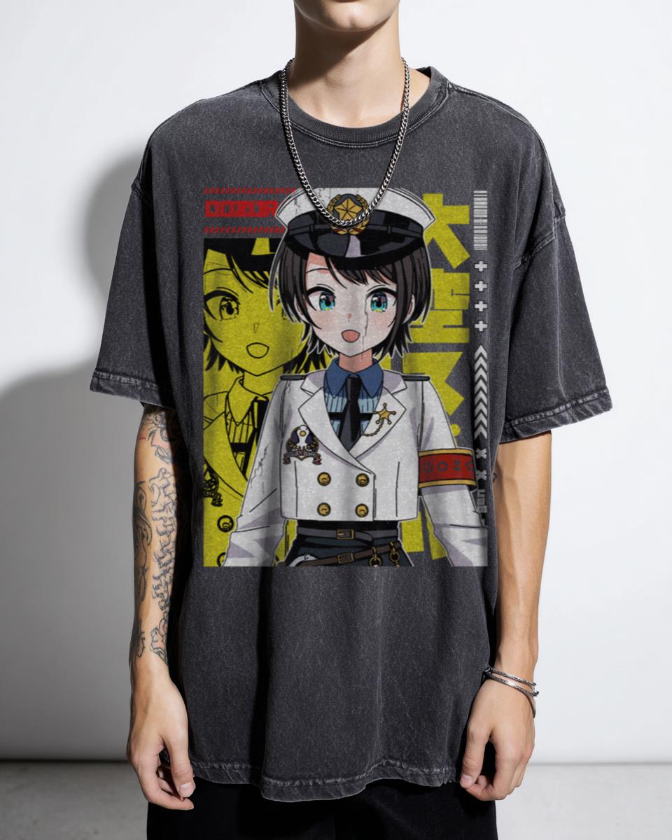 Oozora Subaru Police Hololive Vtuber T-Shirt - Hololive Japan Fan Art