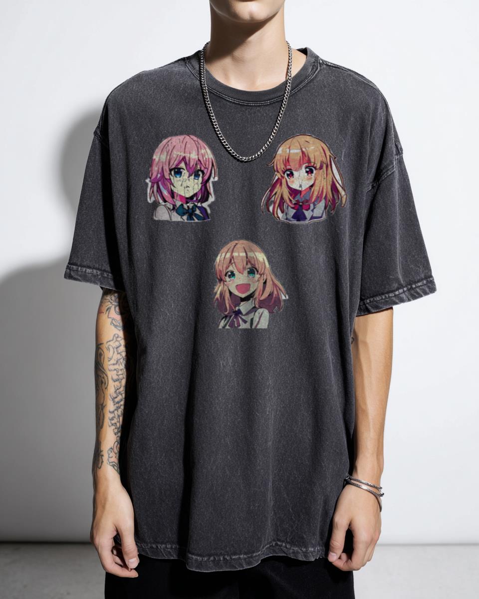 Oshi no Ko Ai Hoshino & Ruby Anime Peeker T-Shirt - Cute Manga Fan Art Tee