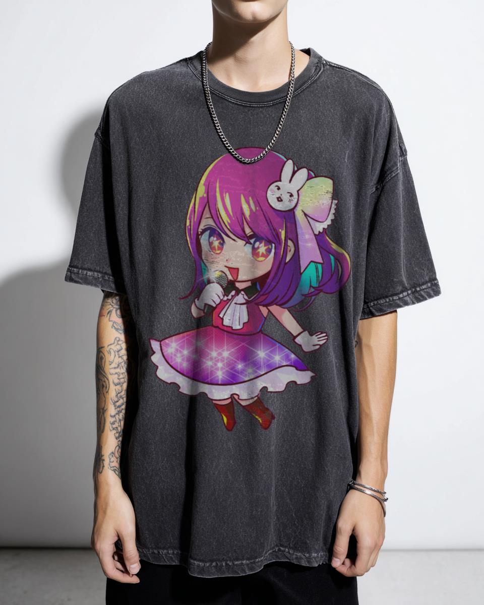 Oshi No Ko Chibi Ai Hoshino Kawaii Anime Tee