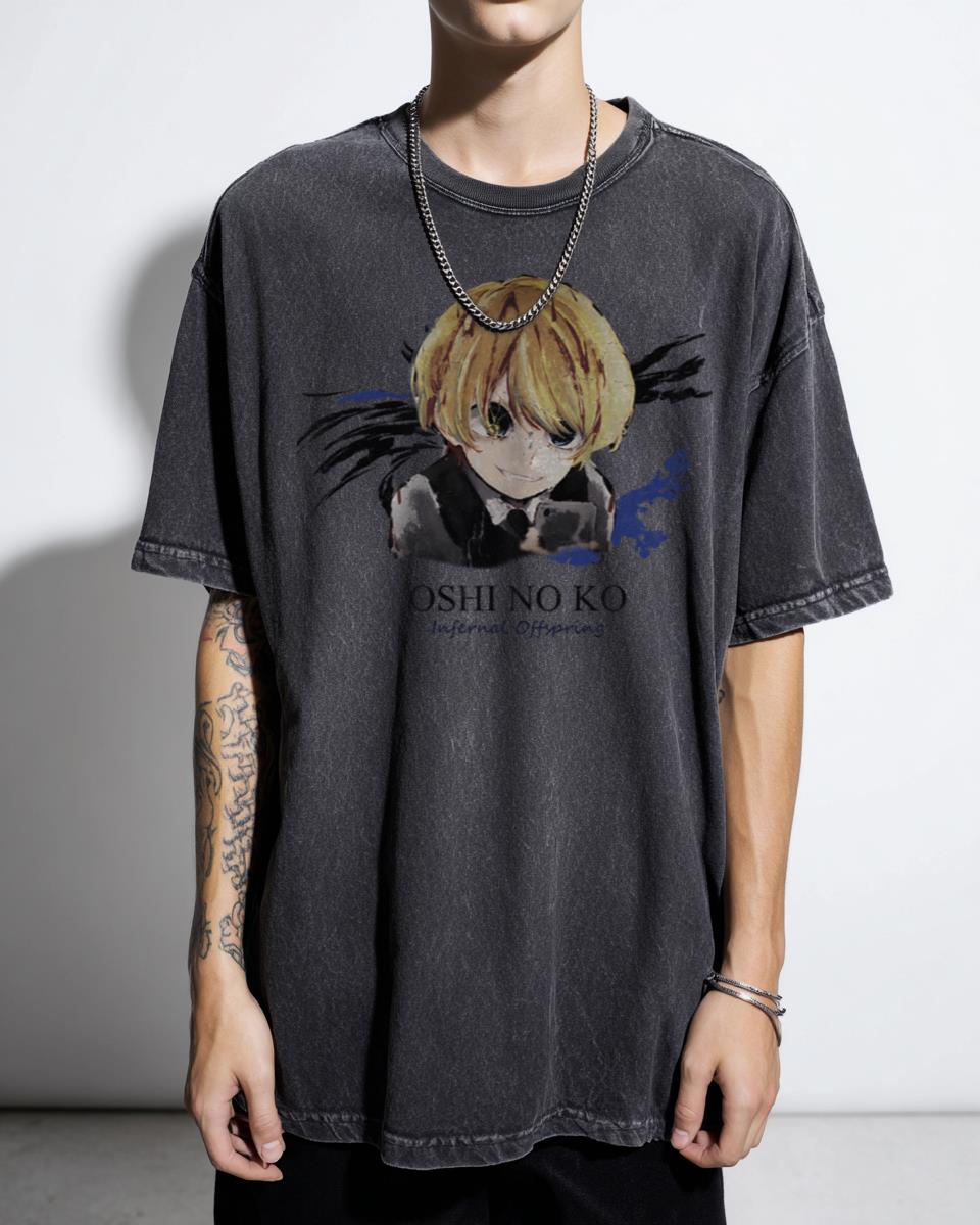 Oshi No Ko 'Infernal Offspring' V1 Anime T-Shirt - Manga Fan Hoshino Ai Tee