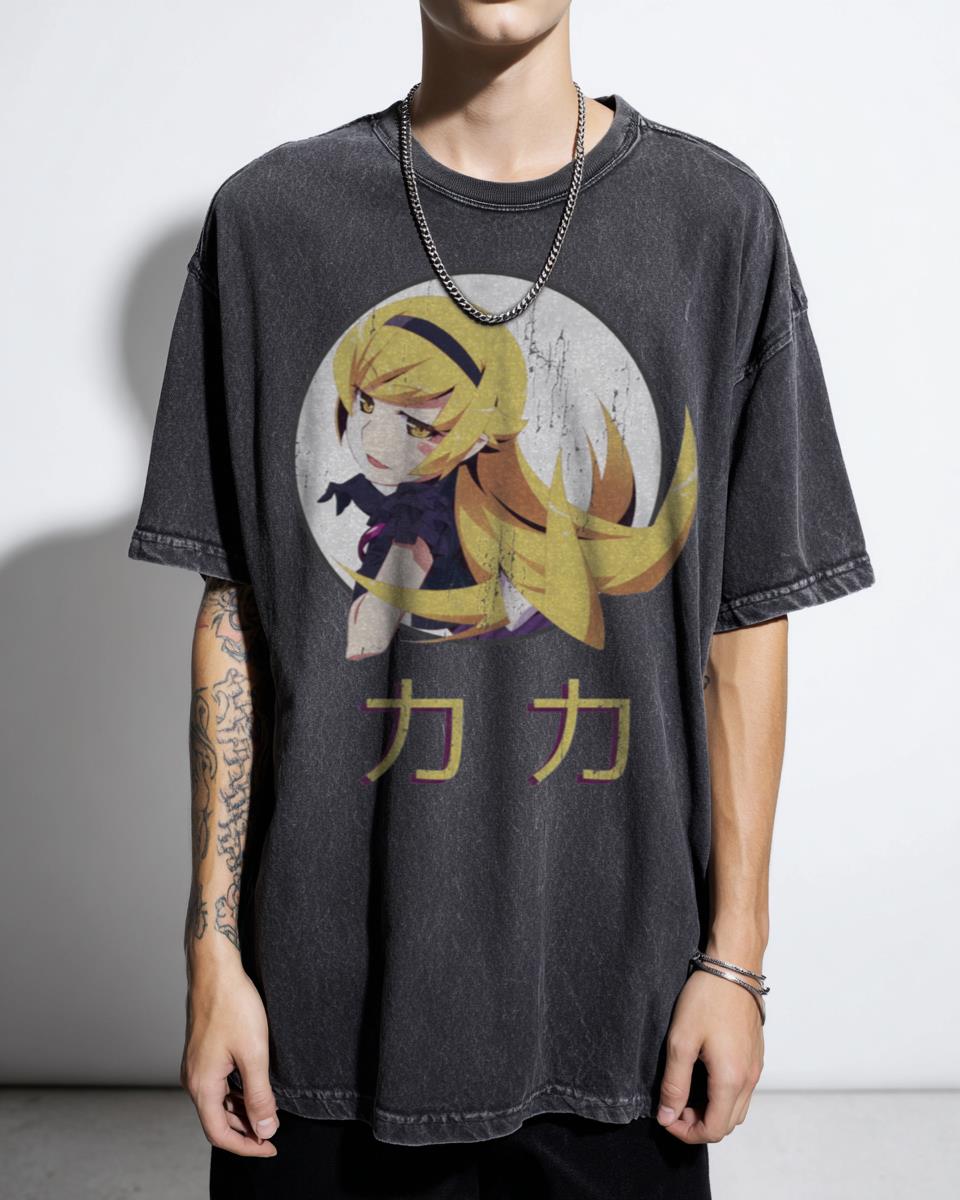 Oshino Shinobu Bakemonogatari Anime T-Shirt - Monogatari Series Waifu Fan Apparel