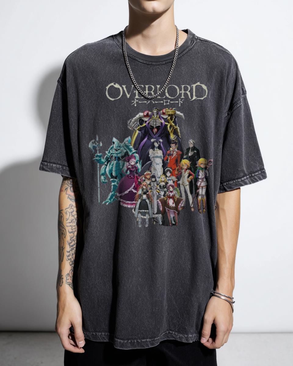 Overlord Anime Ainz Ooal Gown Albedo T-Shirt - Nazarick Dark Fantasy Manga Tee