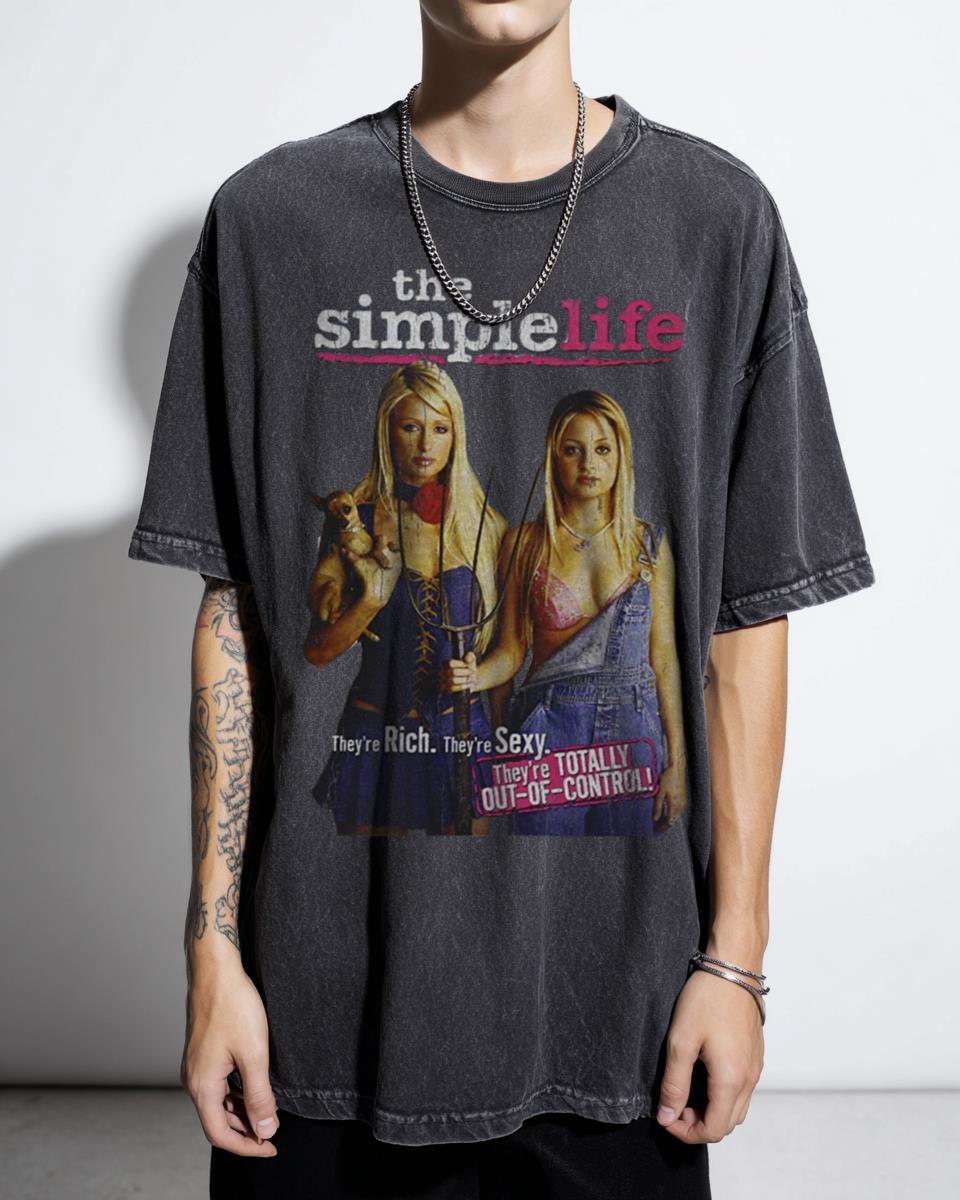 Paris Hilton Y2K Fashion Icon T-Shirt - Early 2000s The Simple Life