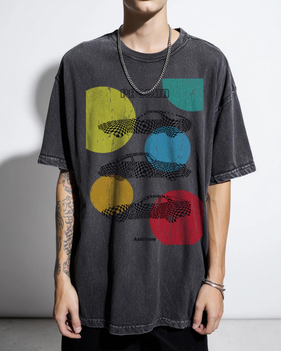 Pascha Style 3 Porsche 911 T-Shirt - 70s 80s Aircooled Flat 6 Graphic