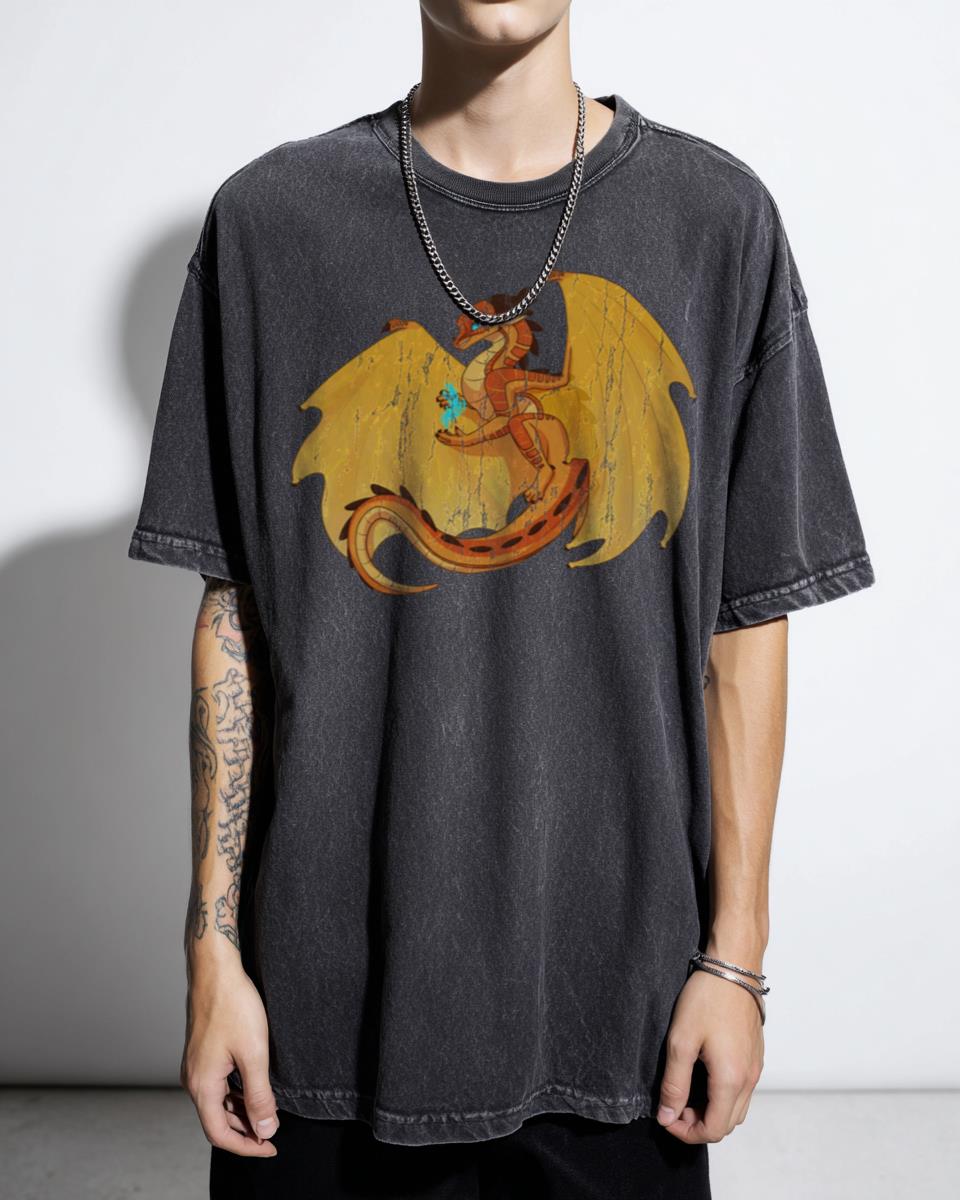 Peril Wings of Fire Firescales Dragon T-Shirt - Skywings WOF Fan Art Tee