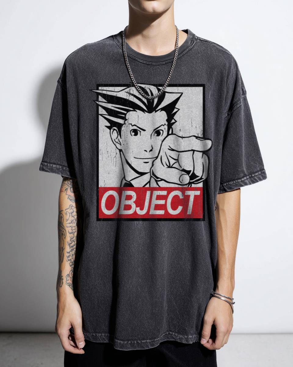 Phoenix Wright 'OBJECT' Pop Art T-Shirt - Gyakuten Saiban Anime Game