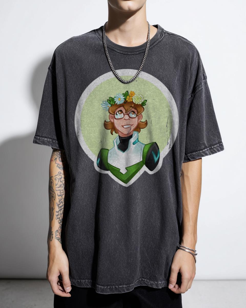 Pidge Flower Crown Voltron Anime T-Shirt - Cute Paladin Fan Art Apparel for Unisex