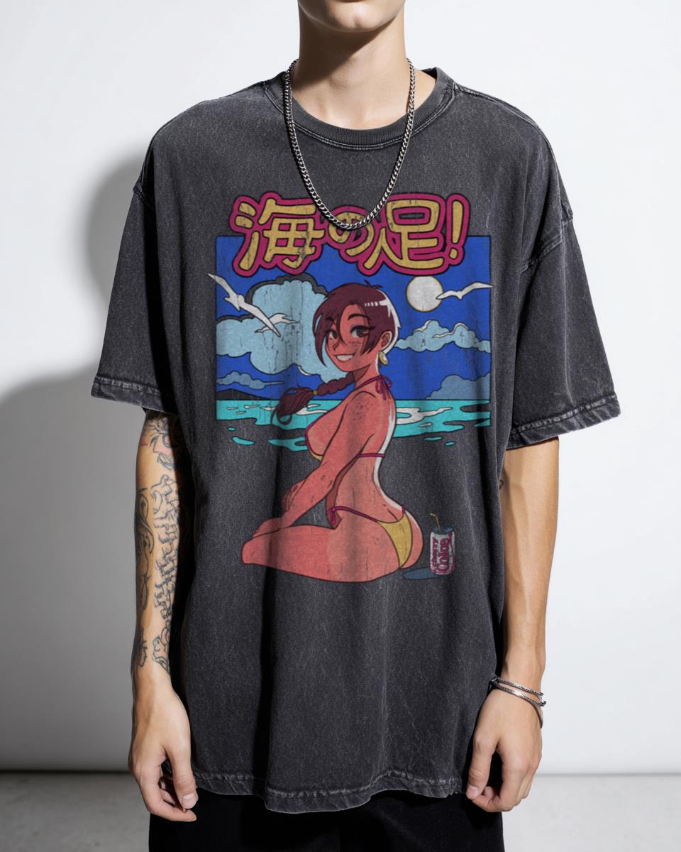Pinup Aubrey Sea Legs Manga T-Shirt - Vintage Style Anime Girl Apparel Women