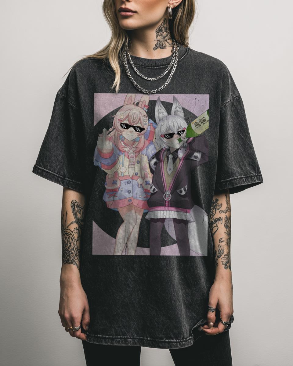 Pippa and Tenma Phase Connect VTuber T-Shirt – English VTubers Fan Art Gift