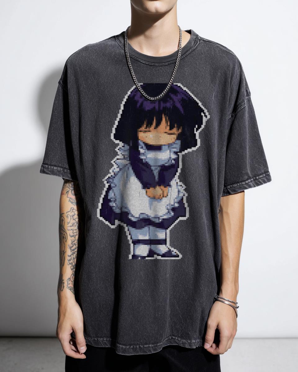 Pixel Art Sailor Maid T-Shirt - Retro Kawaii Sailor Moon Fanart