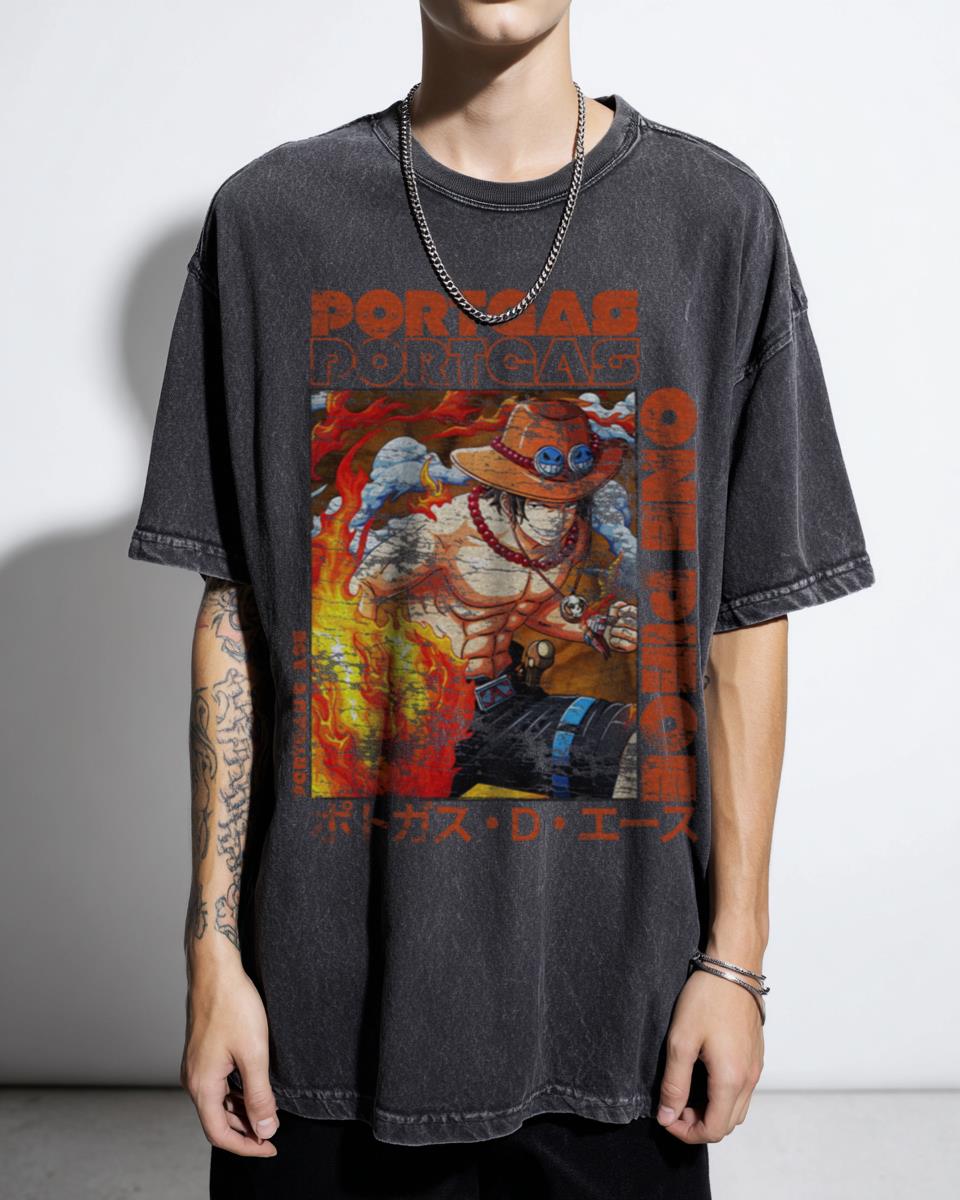 Portgas D Ace T-Shirt | One Piece Anime Manga Fan Apparel