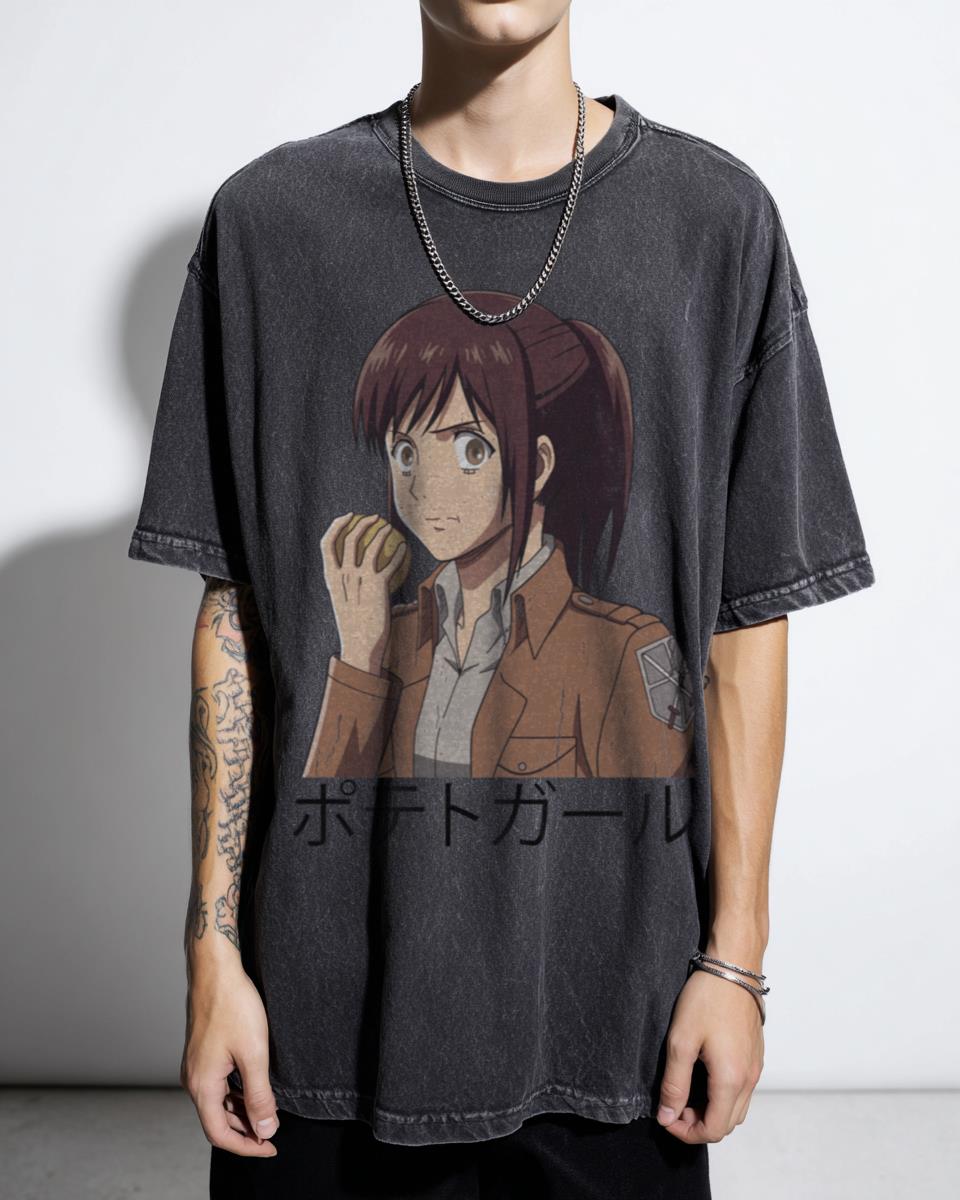 Potato Girl Sasha Braus Attack on Titan Anime Tee
