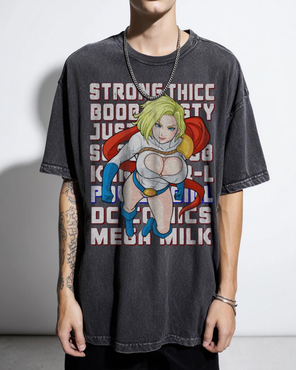 Power Girl DC Comics Anime Style T-Shirt - Superhero Fan Unisex Tee
